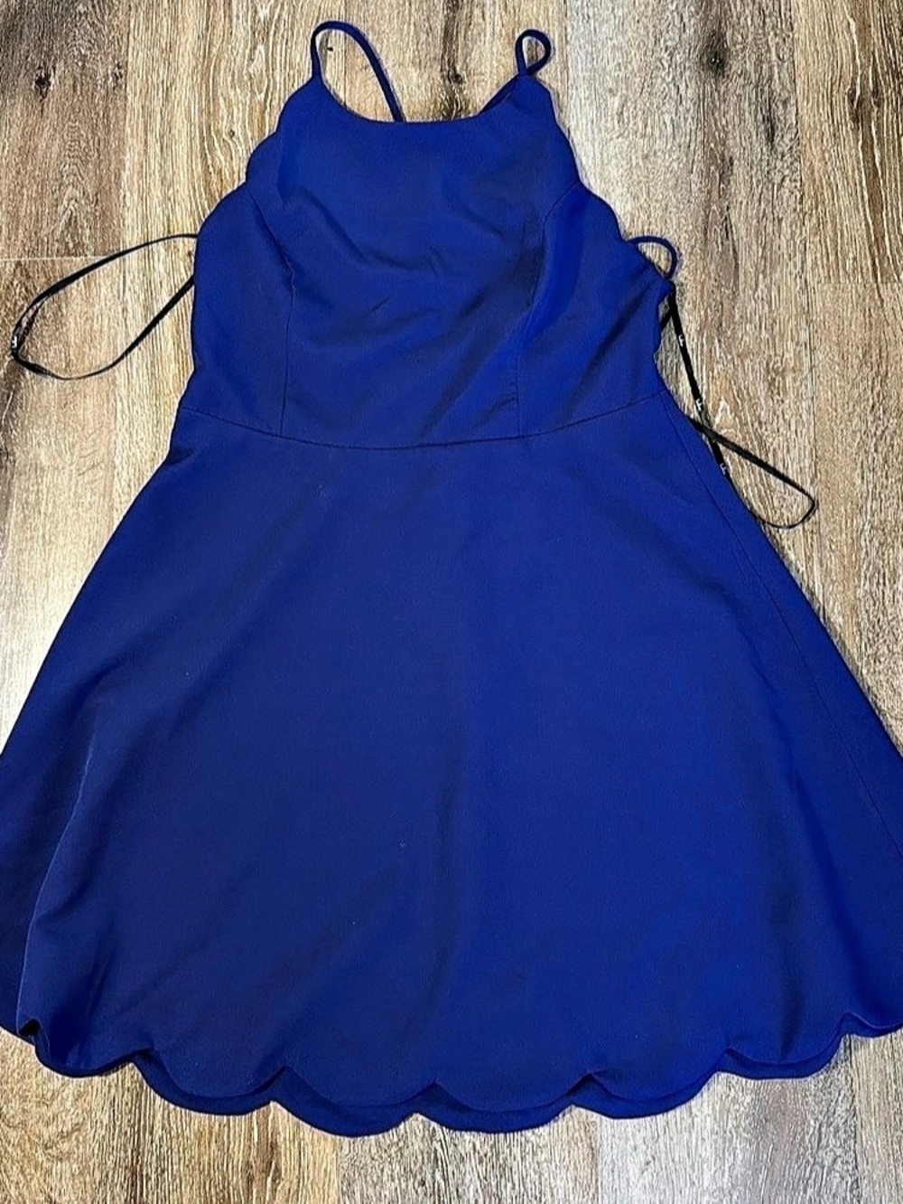 Lulus Play On Curves Royal Blue Backless Dress Mini Dress